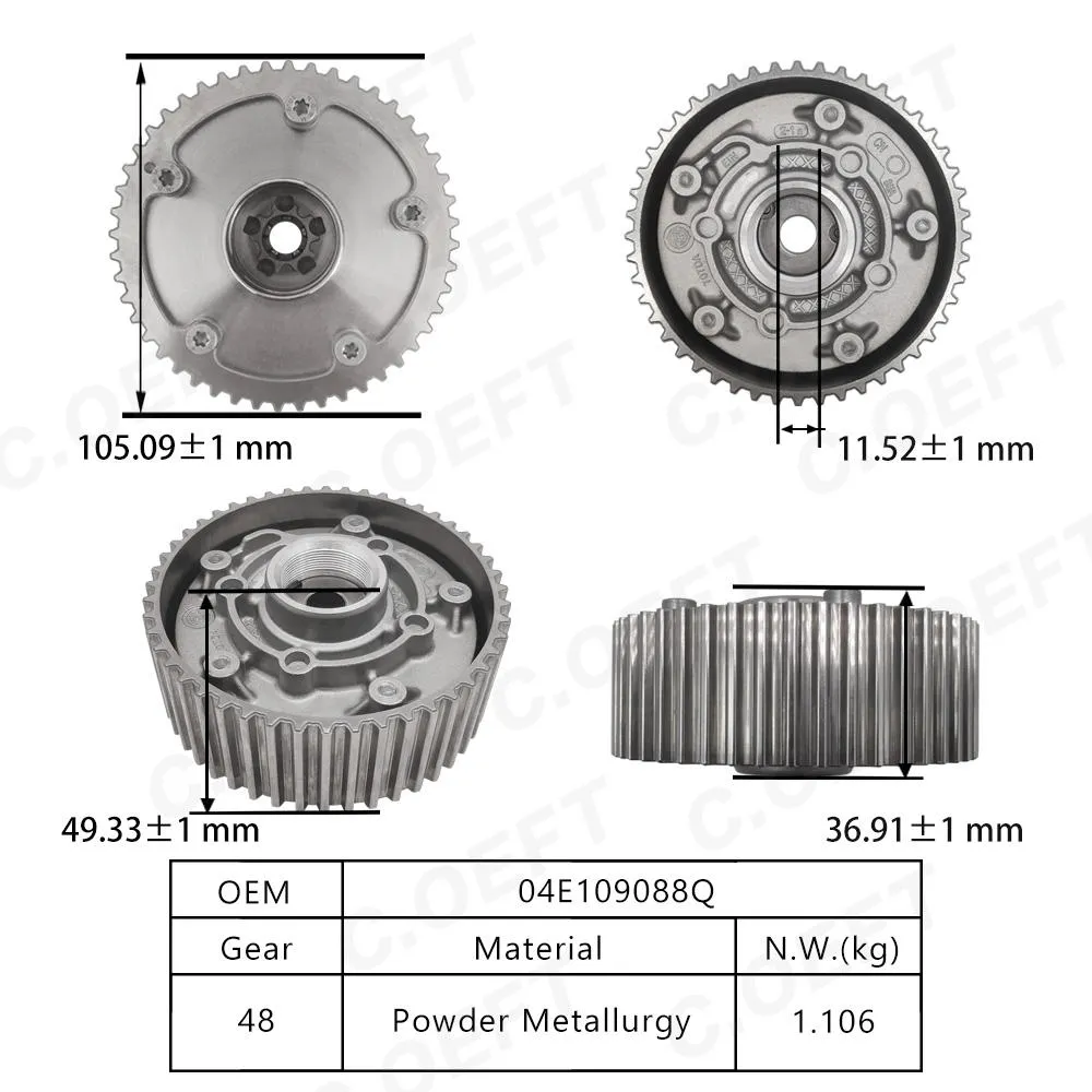 Для Volkswagen EA211 1.4T VVT Шестерня ГРМ 04E109088Q