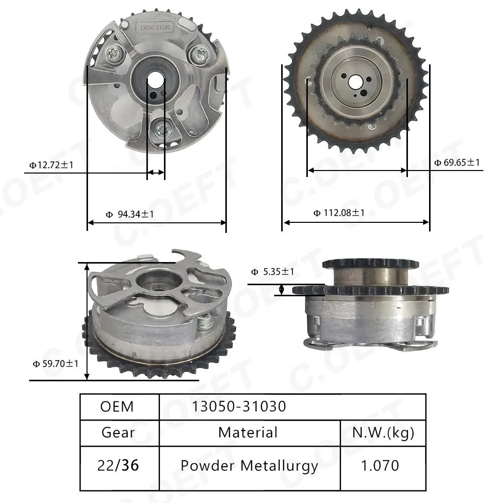 Для Toyota 1GR 4.0 VVT Шестерня ГРМ 13050-0P010