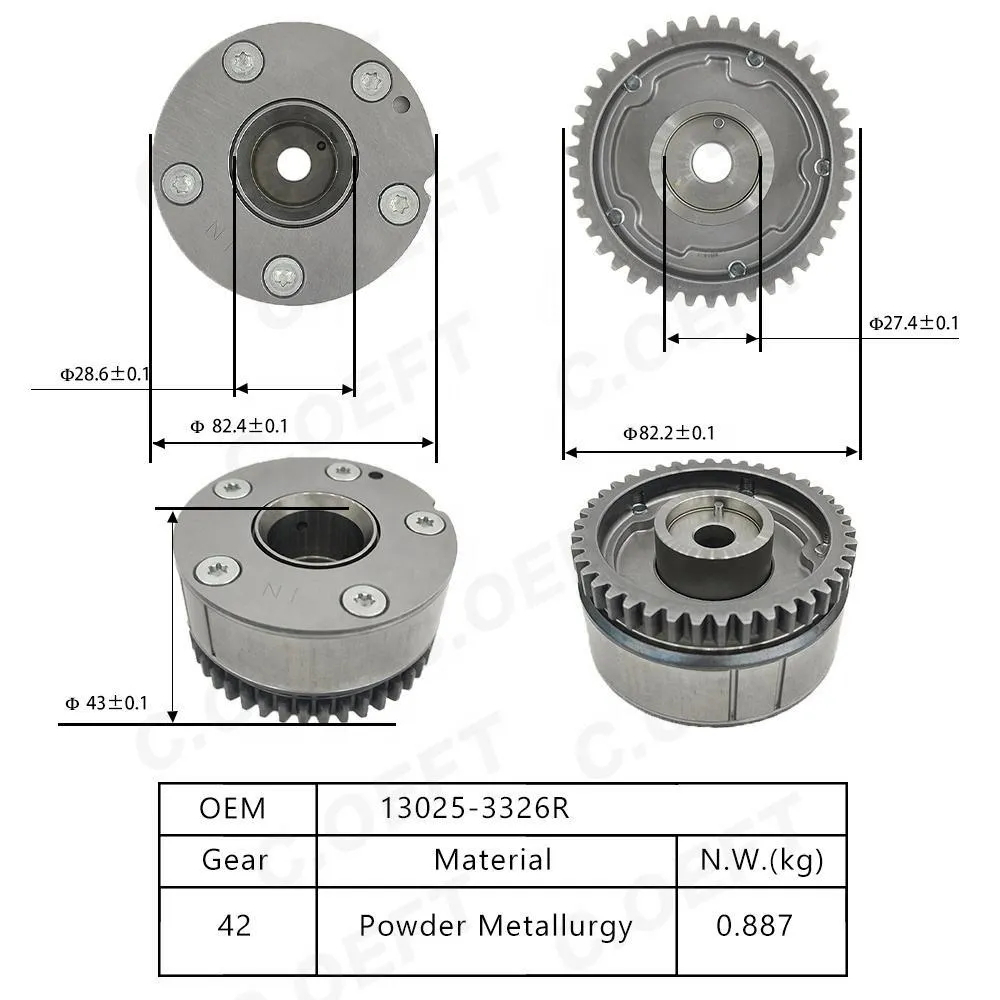 Для двигателя Nissan HRA2 1.2T VVT Механизм газораспределения 13025-3326R
