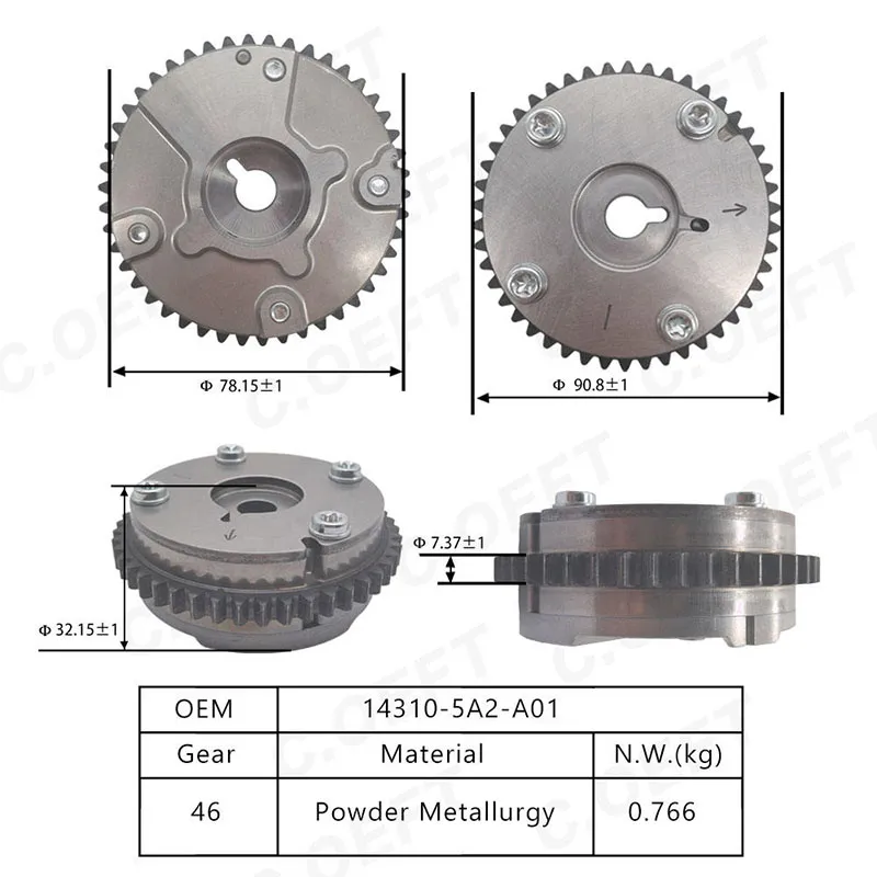 Для газораспределительного механизма Hongda K24 2.4 VVT 14310-5A2-A01