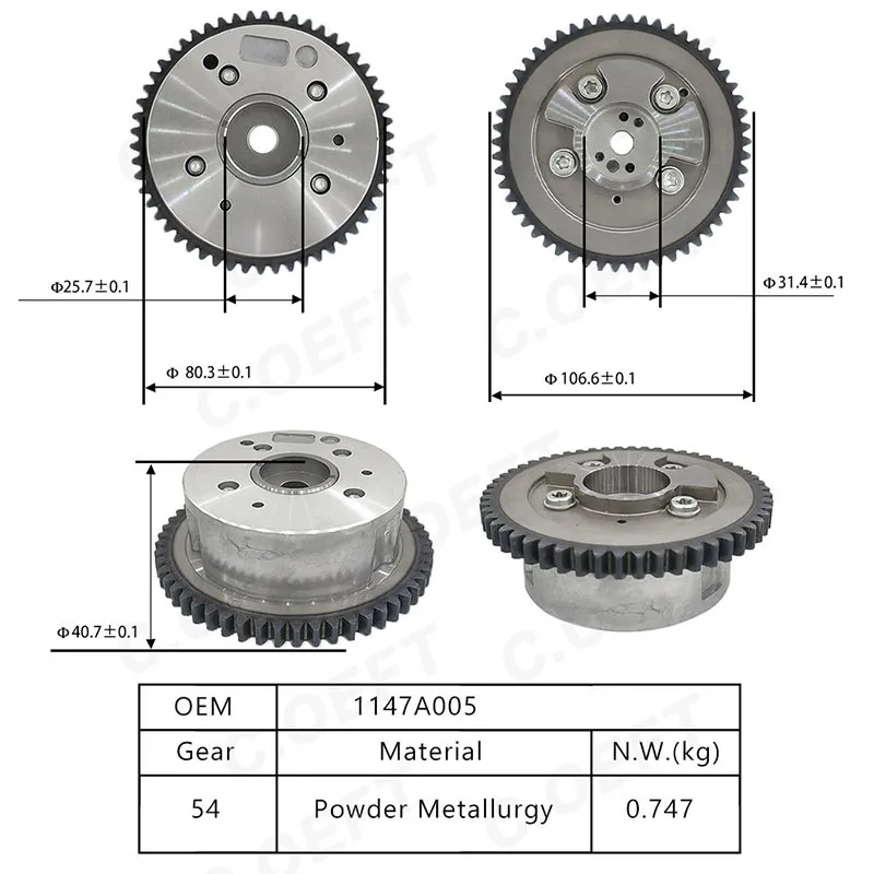 Для Mitsubishi 4B10 4B11 VVT Шестерня газораспределения 1147A005