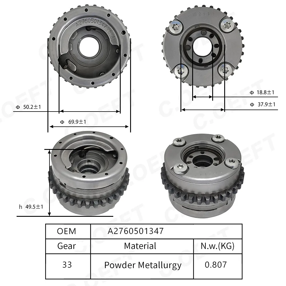 Для Mercedes Benz 276 V6 3.0 VVT Механизм газораспределения A2760501347