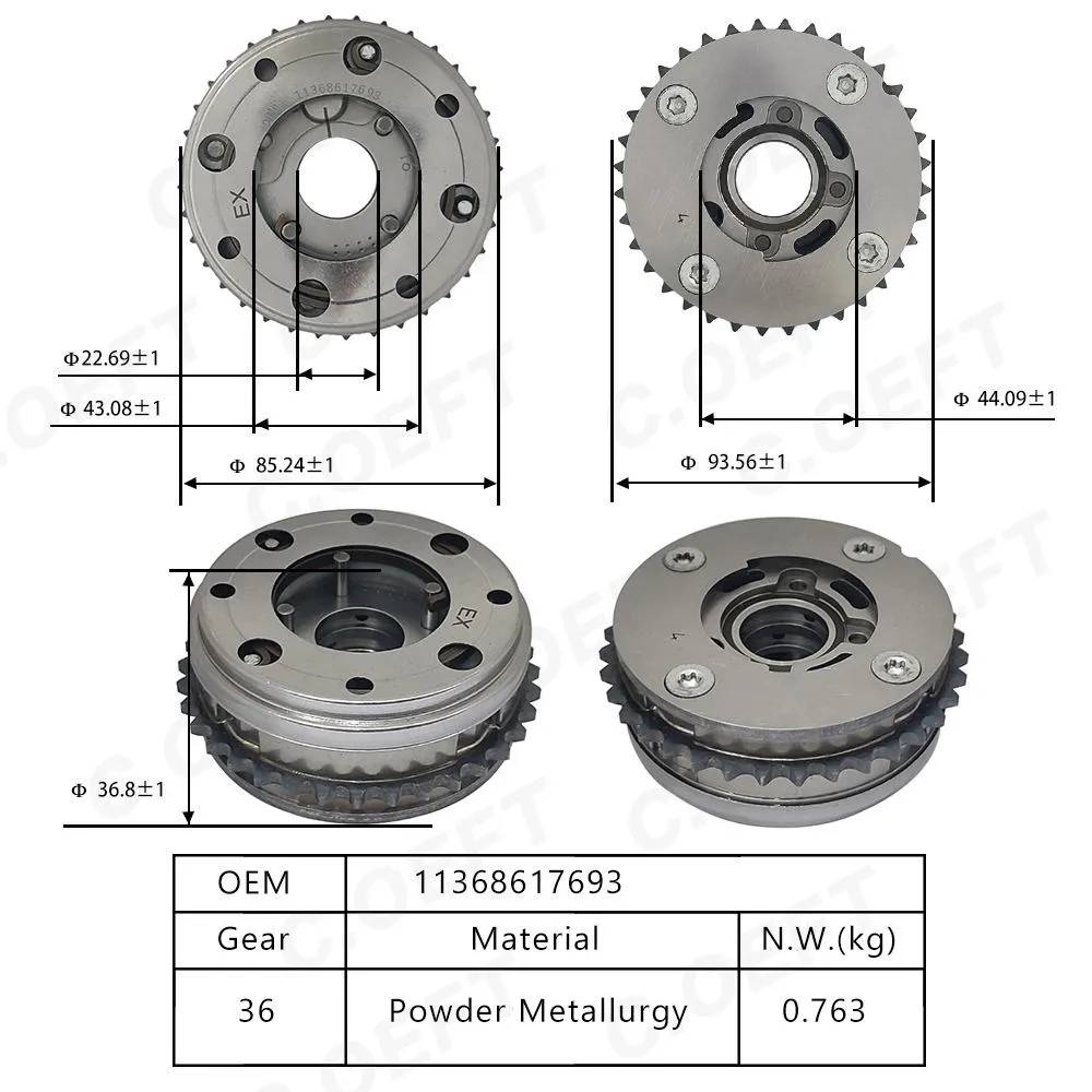 Для BMW B38 B48 B58 1,5 2,0 3,0 VVT Механизм газораспределения 11368617693