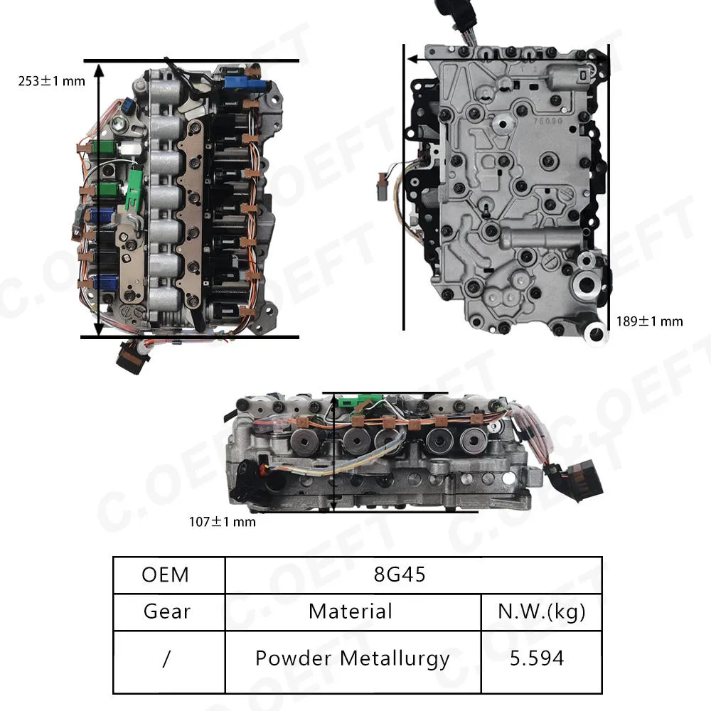 Для корпуса клапана коробки передач BMW в сборе 8G45