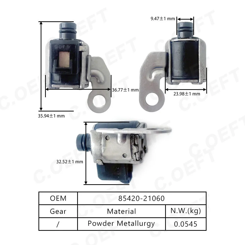 Новое состояние электромагнитного клапана коробки передач Toyota Auto Parts 85420-21060 152-0257 для модернизации транспортных средств