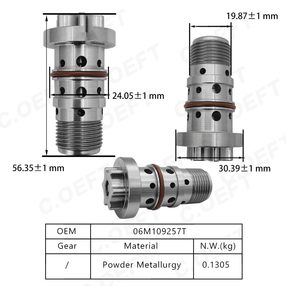 Для центрального клапана Volkswagen Centar Valve 06M109257T