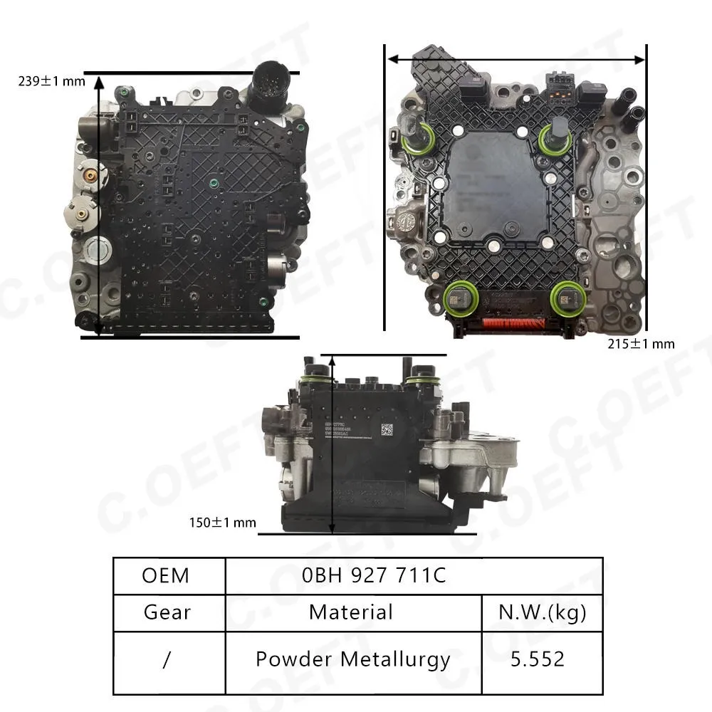 для высококачественных запчастей Volkswagen и Audi Блок управления трансмиссией TCU TCM Unit 0BH927711C Коробки передач