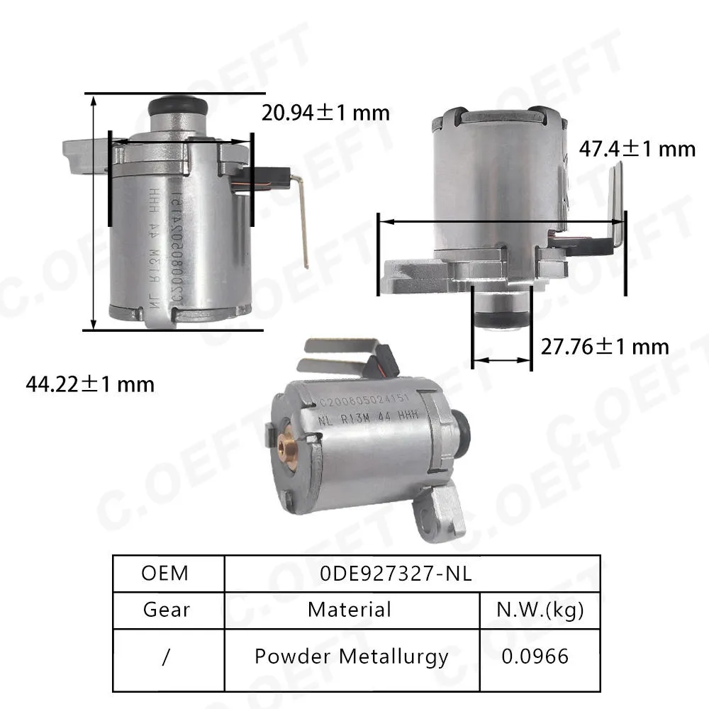 Для Volkswagen 0BH/02E/0DE Электромагнитный клапан коробки передач 0DE927327-NL