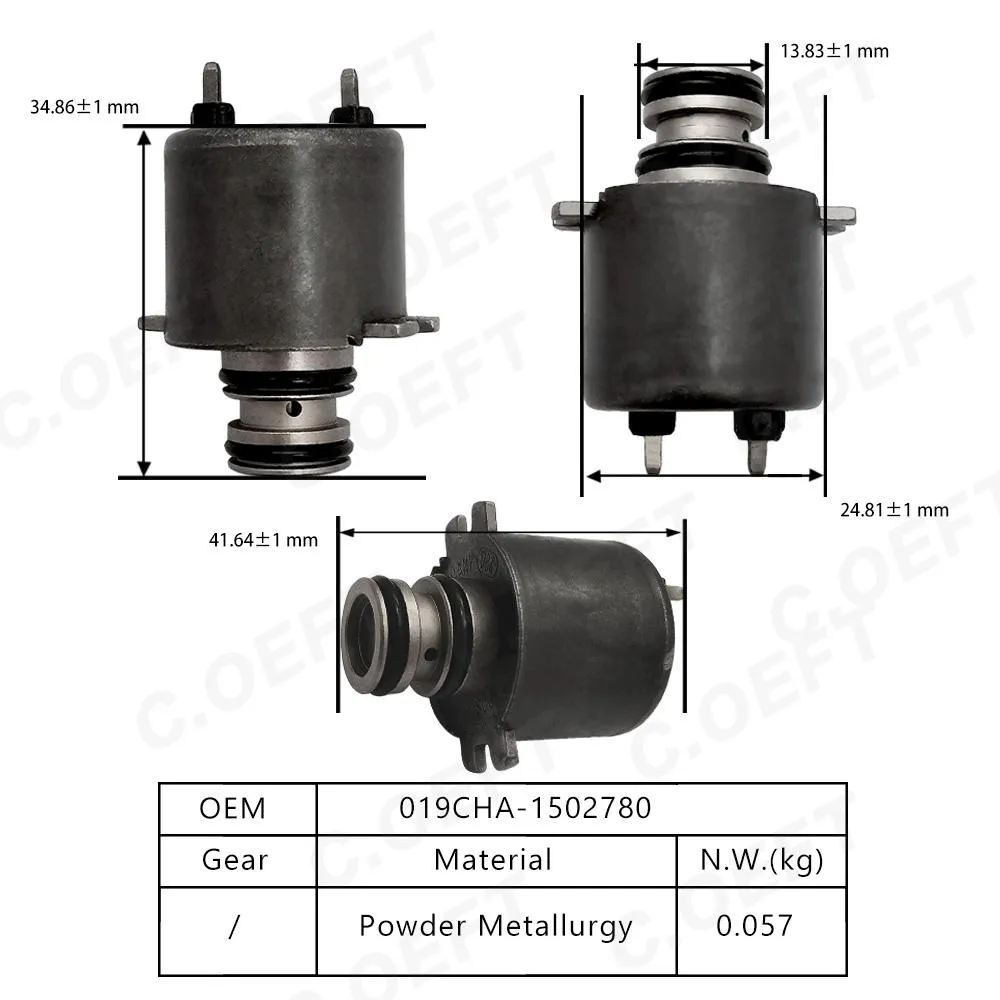 Для электромагнитного клапана коробки передач Chery 019CHA-1502780