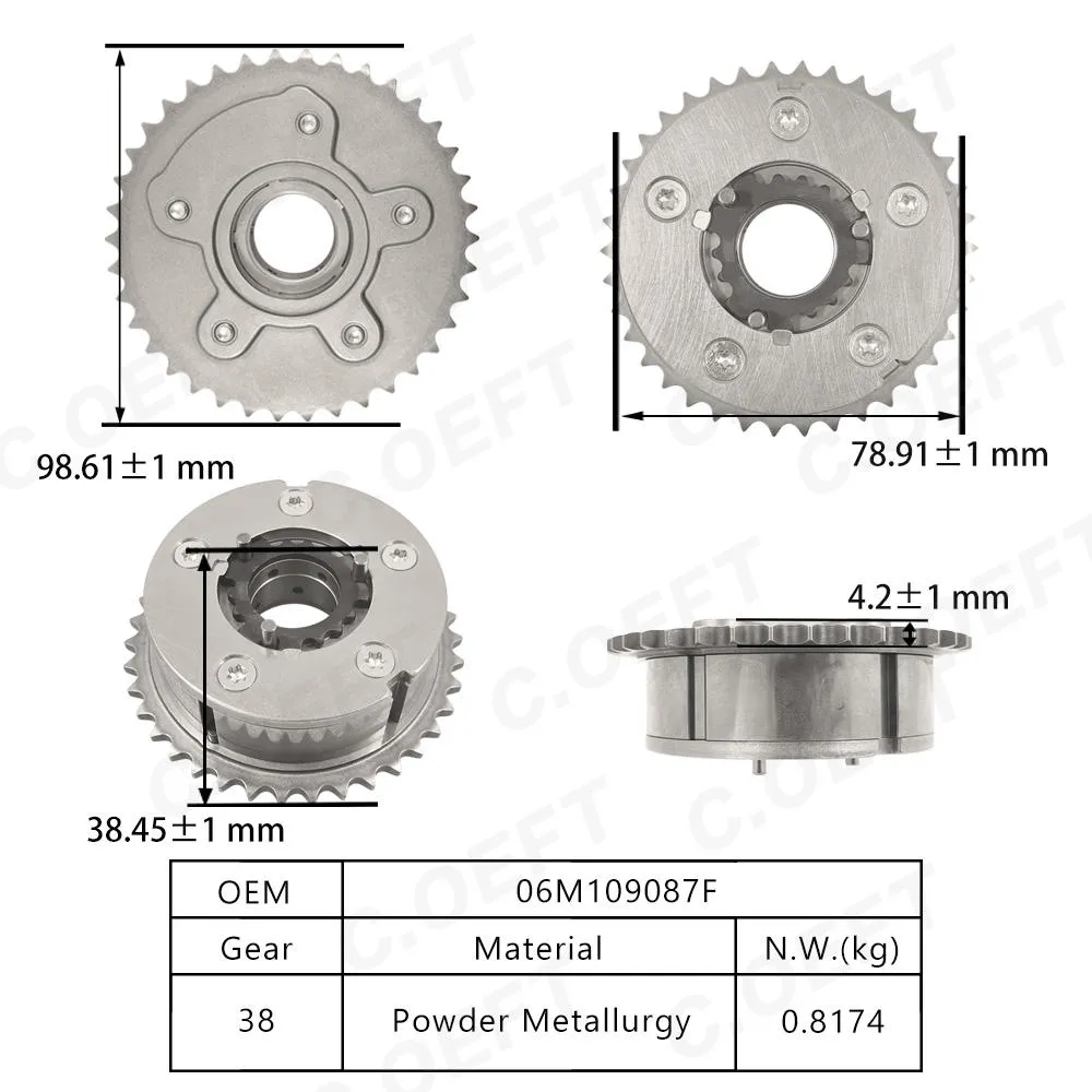 Для Audi 3.0 VVT Газораспределительный механизм (впускной) 06M109087F