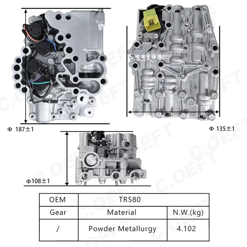 Для корпуса клапана коробки передач Subaru в сборе 31825AA050 TR580 (без функции Start Stop)