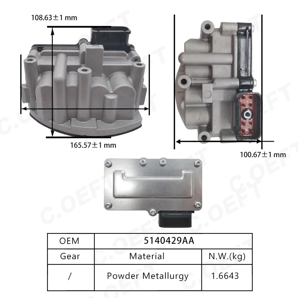 Для блока электромагнитов коробки передач Dodge Chrysle 5140429AA 5015646AC 4504570AB