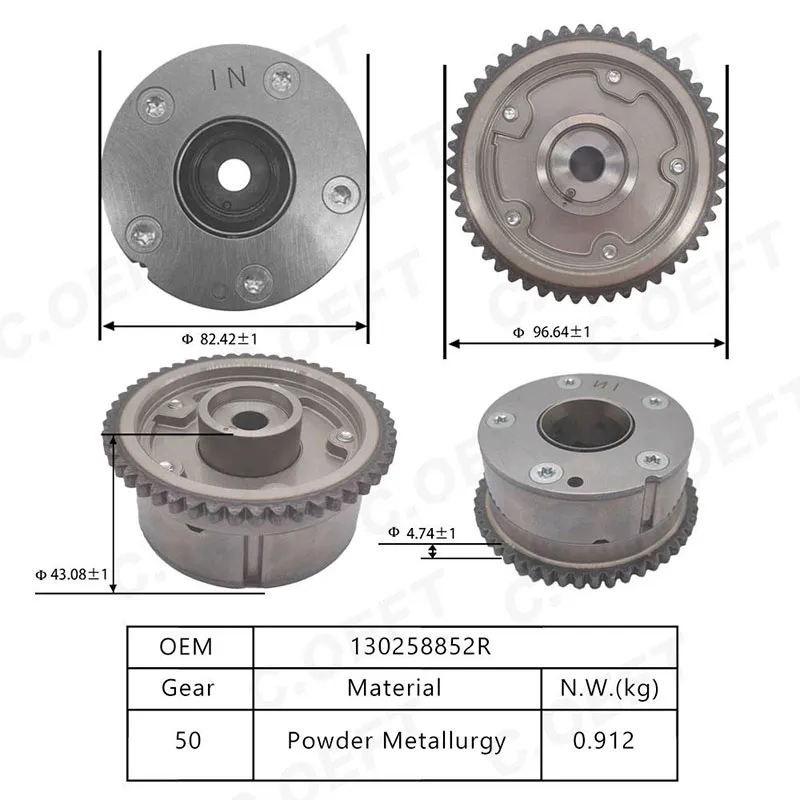 Для Renault 1.0 VVT Механизм газораспределения 13025-8852R