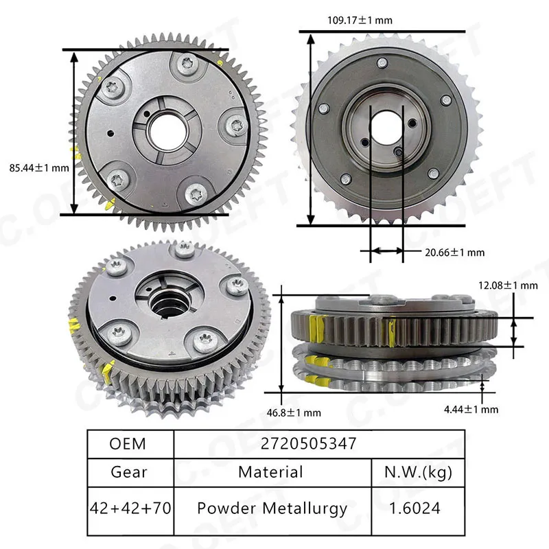 Для Mercedes-Benz 272 V6 3.0 VVT Газораспределительный механизм A2720505347 (впускной)