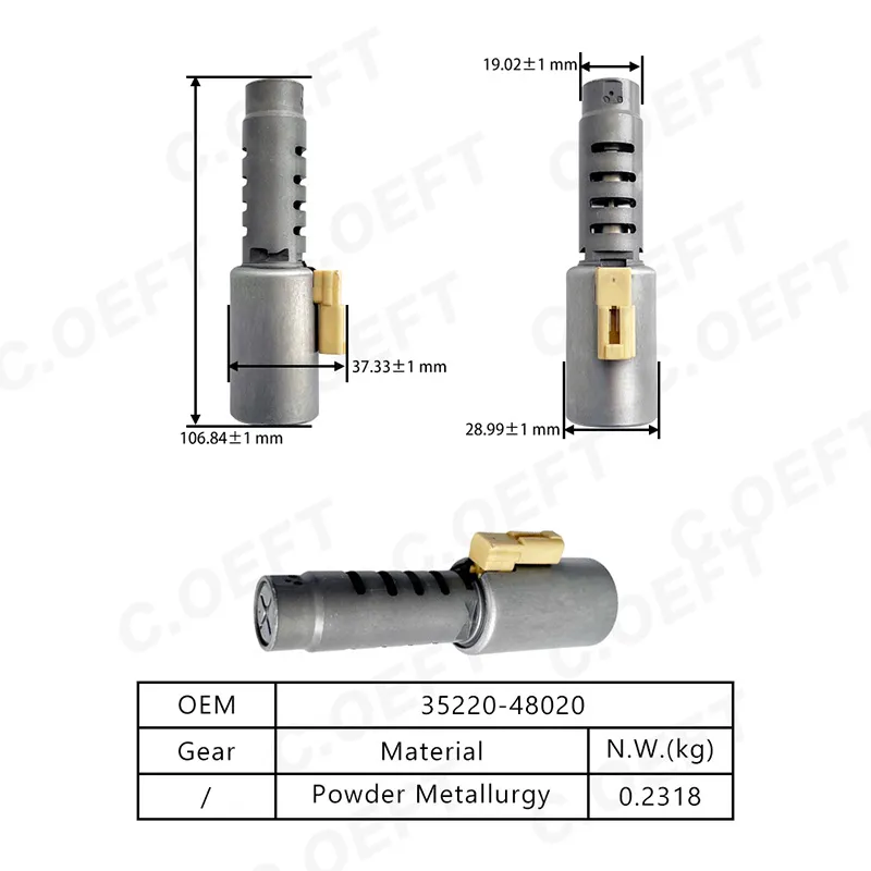 Для Toyota U660/U660E Электромагнитный клапан коробки передач 35220-48020